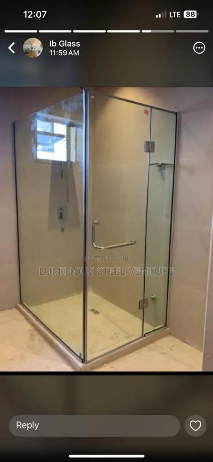 Shower Cubicles Tampered Clear Tampered Glass 10mm Thickness