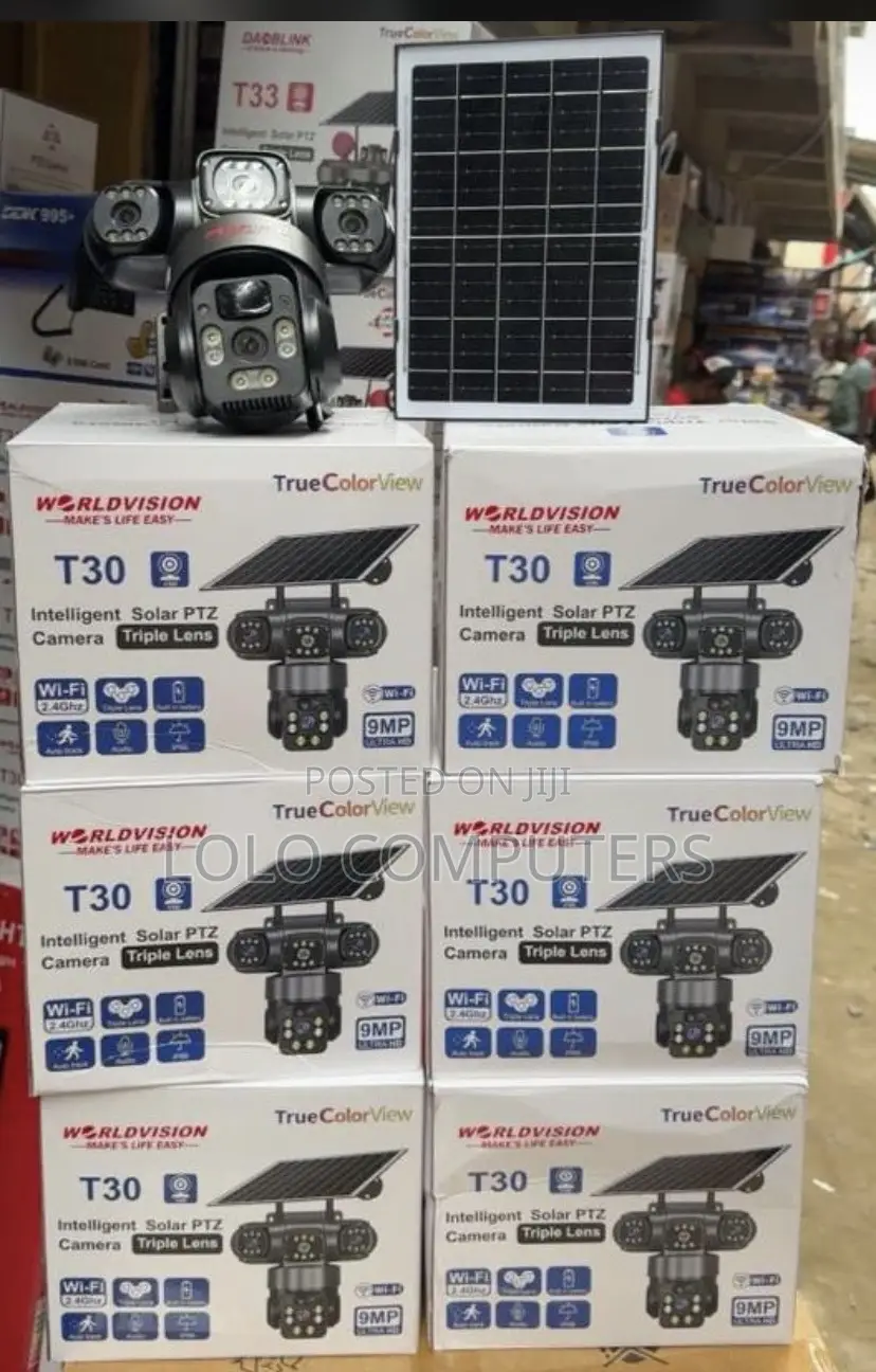 Solar PTZ Tripple Camera