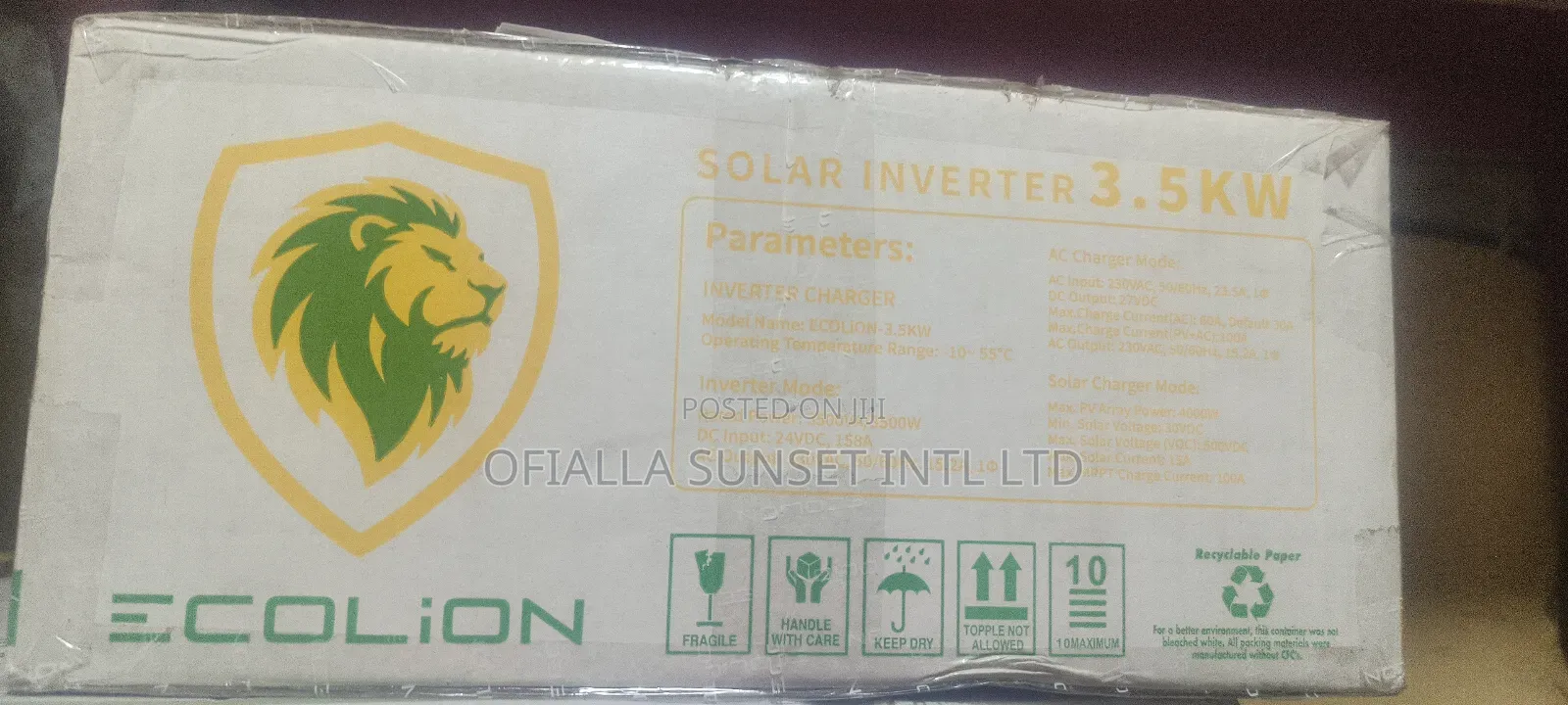 3.5kva Eco Lion 24v Solar Inverter
