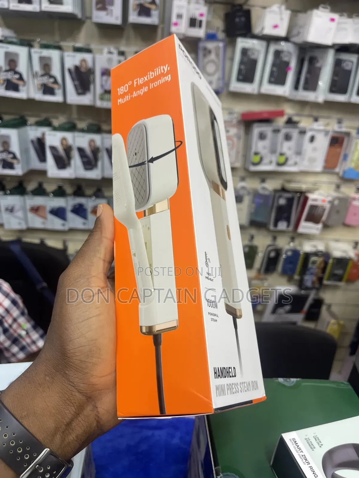 Porodo Handheld Mini Press Steam Iron 1000w