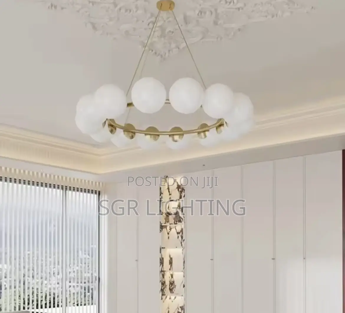 Led Chandeliers Vintage Luxury Glass Bubble Light for Dining Room