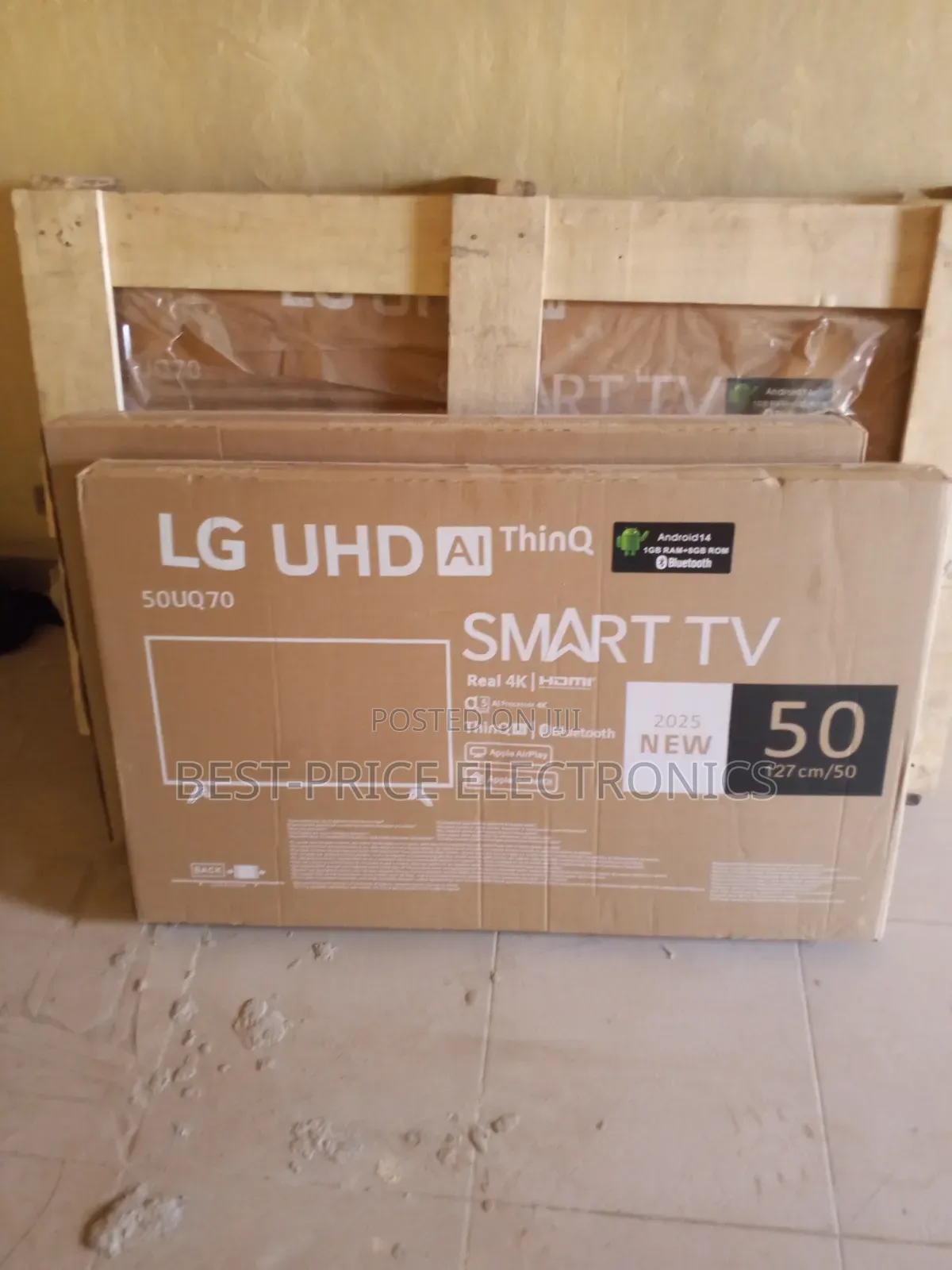 50 Inches Smart Television Set Frameless.