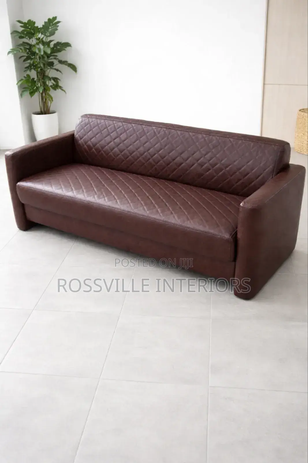 5 Seater Leather Sofa Set - Durable Comfortable