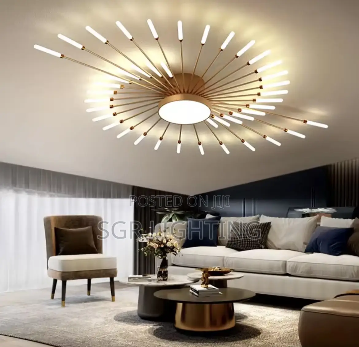 Shaped Led Ceiling Lamp Modern Living Room Light Home