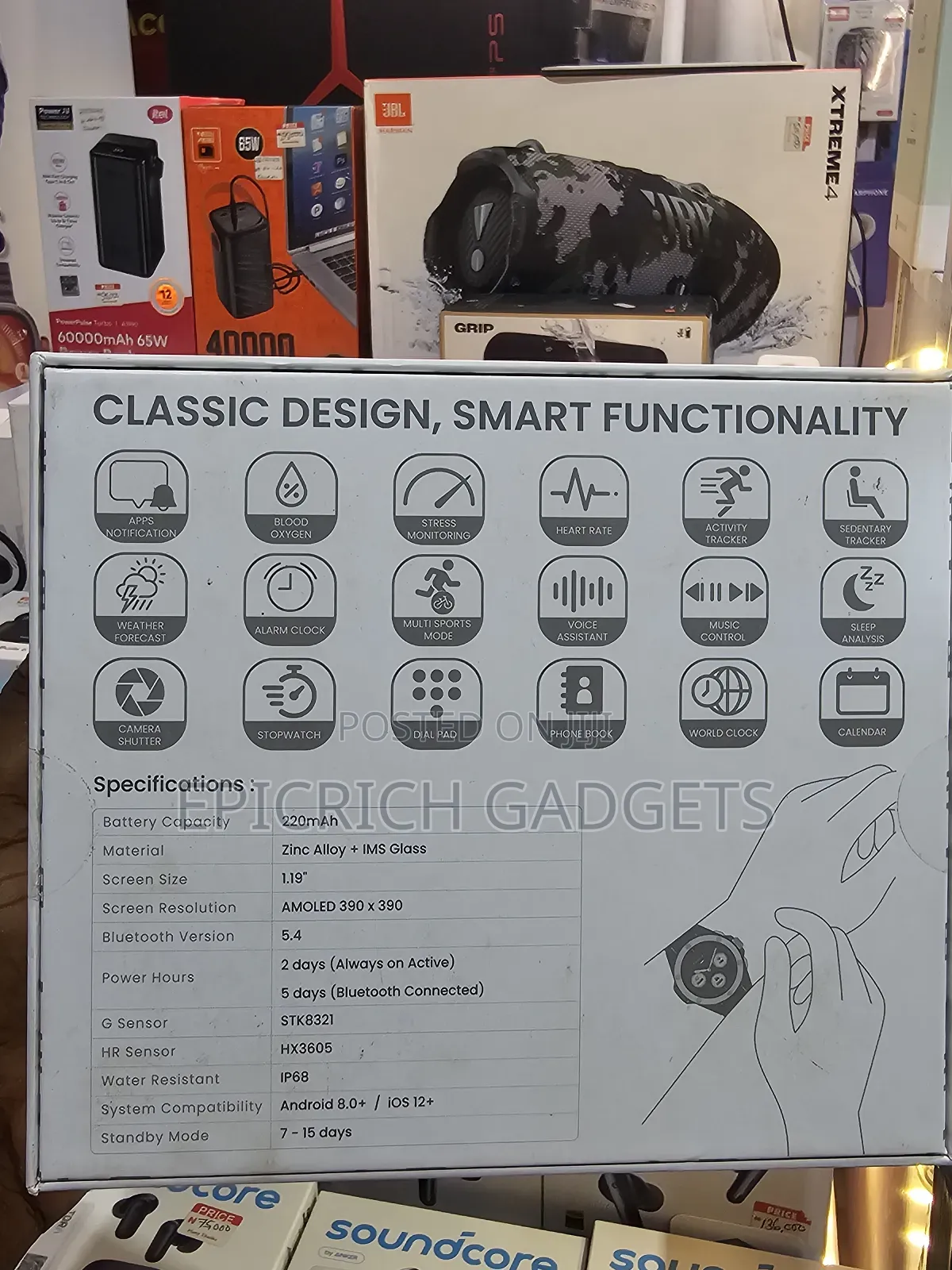 Levelo Oak Automatique Hybrid Smartwatch | Amoled | Ip68