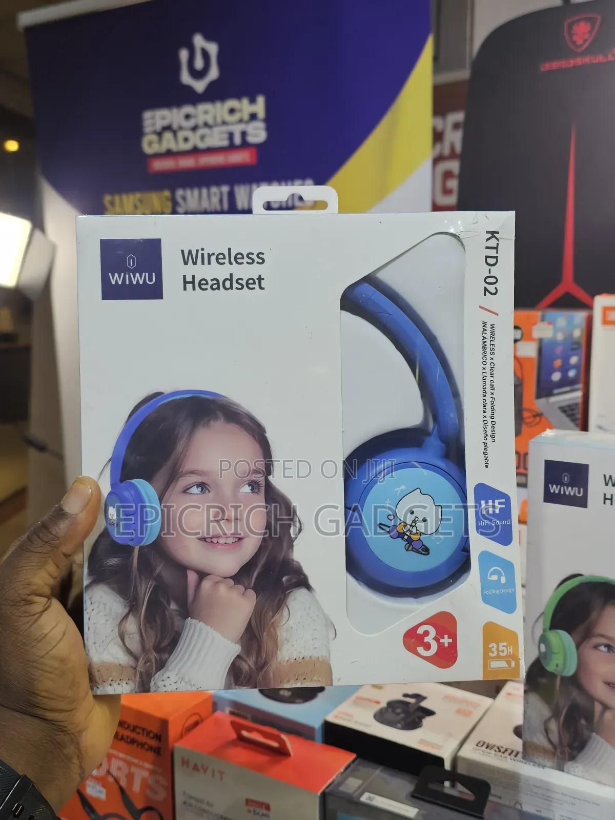 Wiwu KTD-02 Kids Bluetooth Headphone | 85db Safe | Bt 5.3