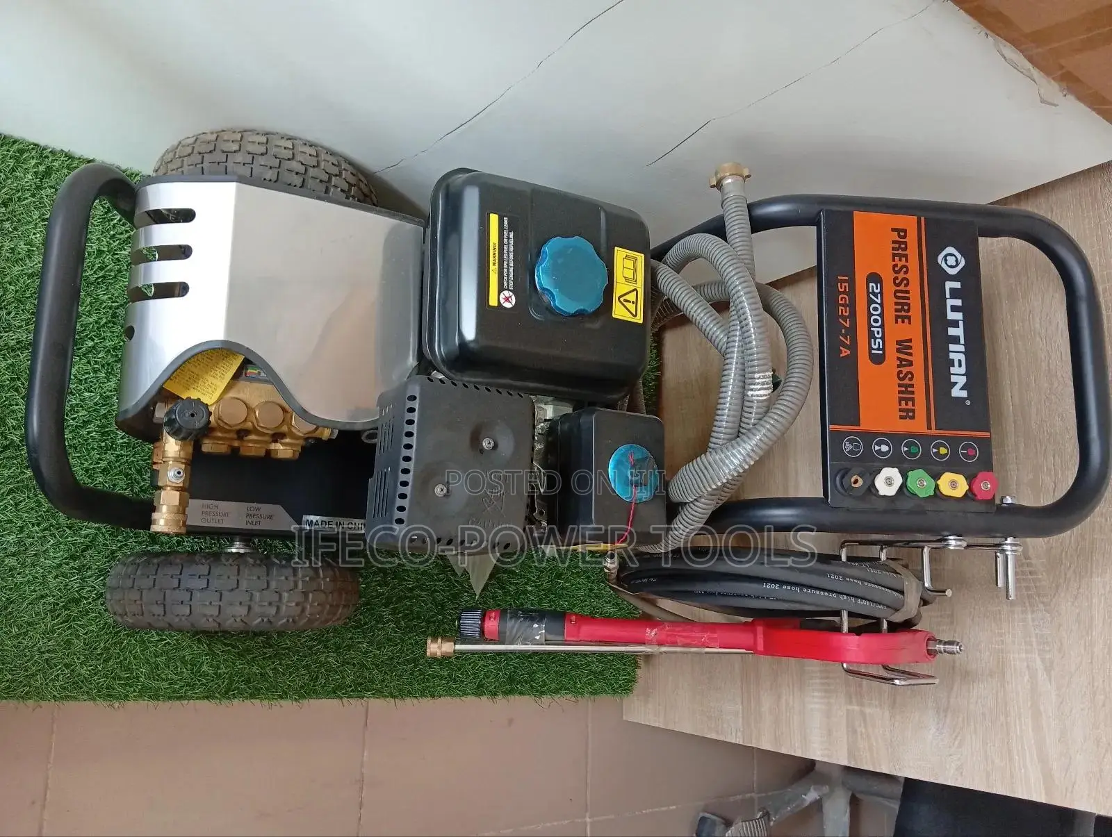 Lutian Pressure Washer, Model 15627-7a, Designed for Heavy-Duty