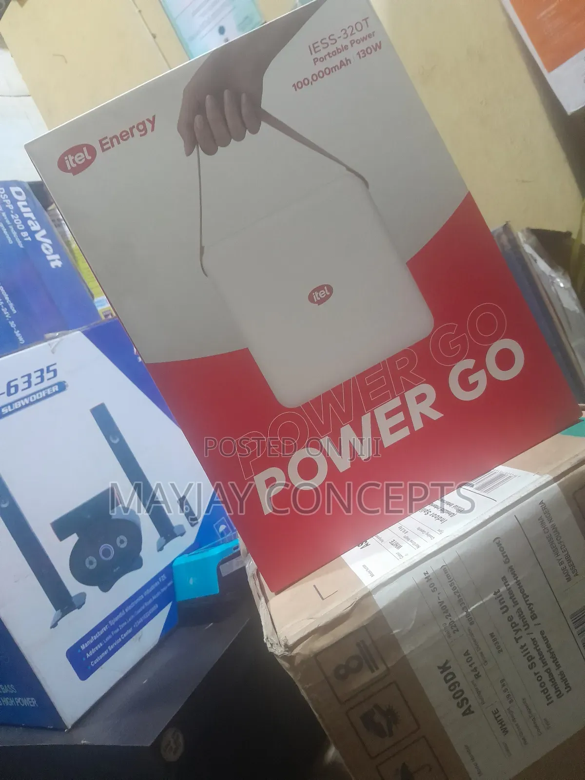 Itel 10000mah/130w Powergo Solar Power Station for Dc Fans,Laptop,Dctv