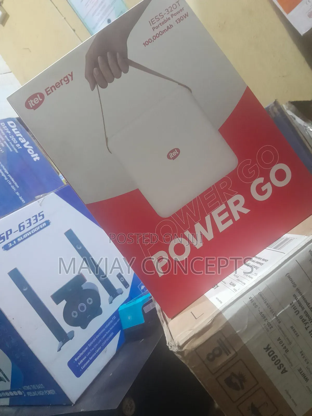 Itel 10000mah/130w Powergo Solar Power Station for Dc Fans,Laptop,Dctv