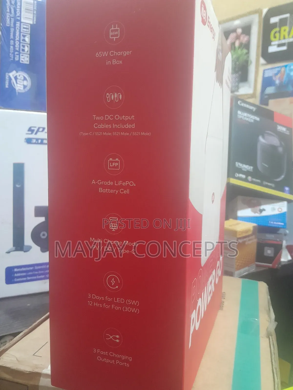 Itel 10000mah/130w Powergo Solar Power Station for Dc Fans,Laptop,Dctv