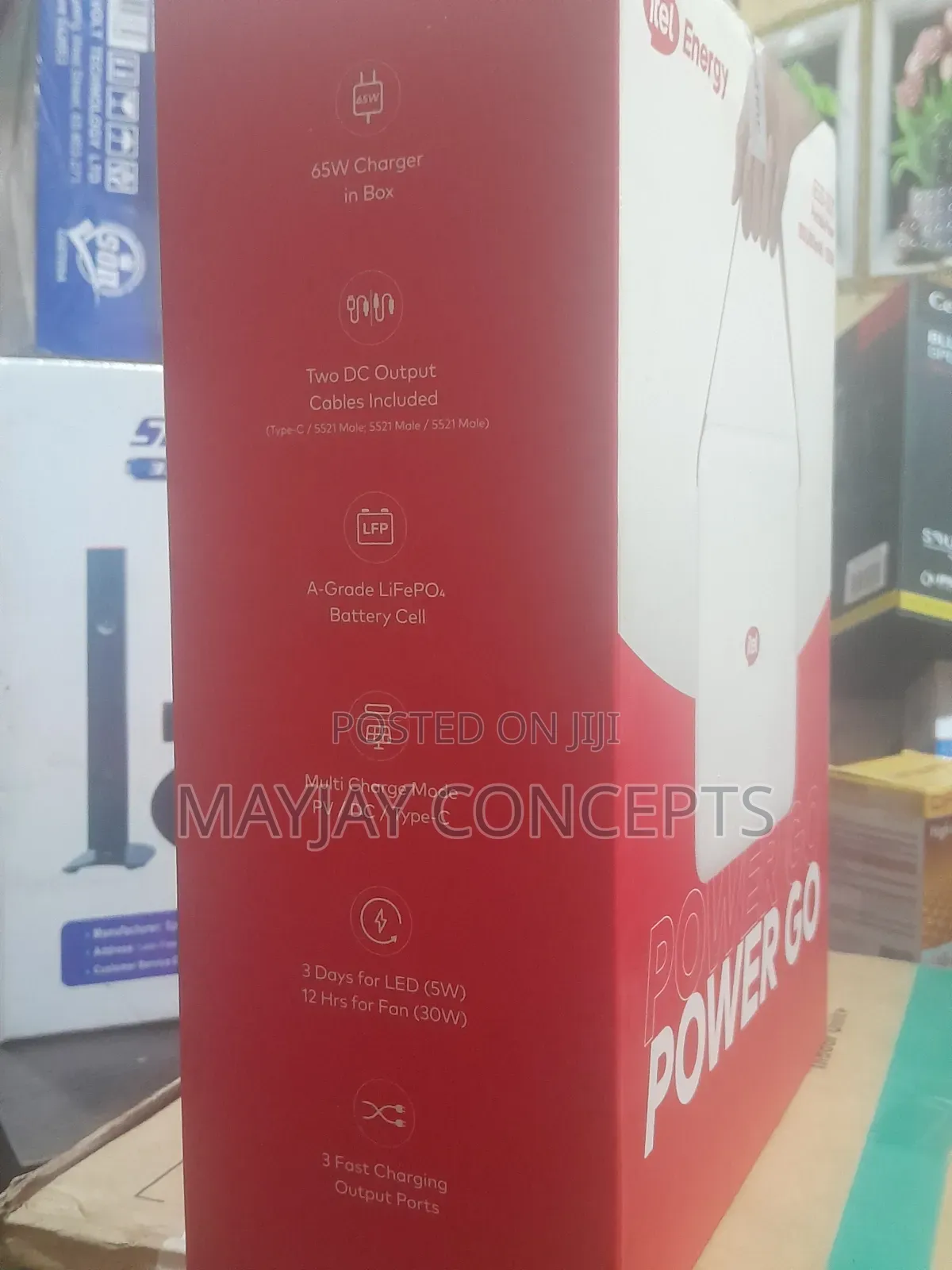 Itel 10000mah/130w Powergo Solar Power Station for Dc Fans,Laptop,Dctv