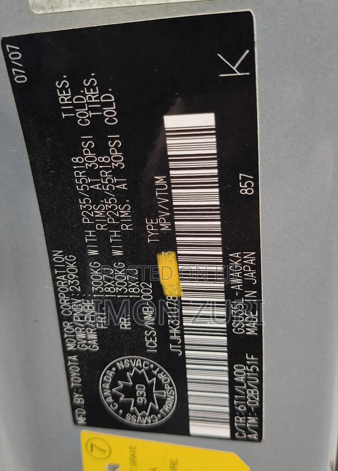 Lexus RX 350 2008 Gray