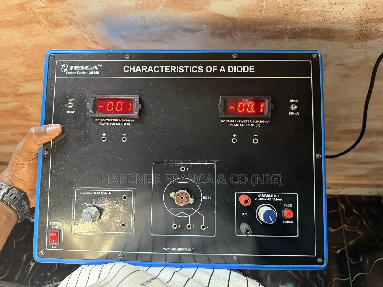 Characteristics of Diode (Valve Tester Trainer )