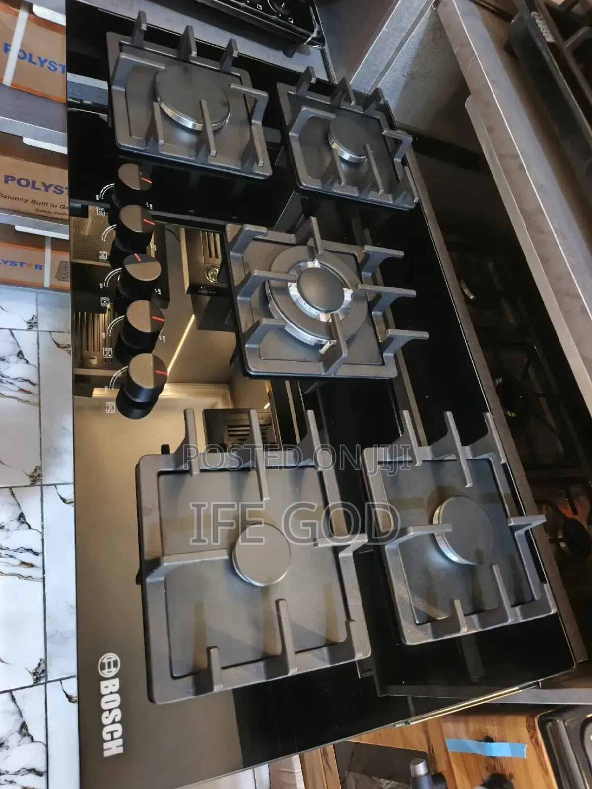 Original Quality Bosch Built-in Premium 5 Burners Gas Cooker Hob 90cm