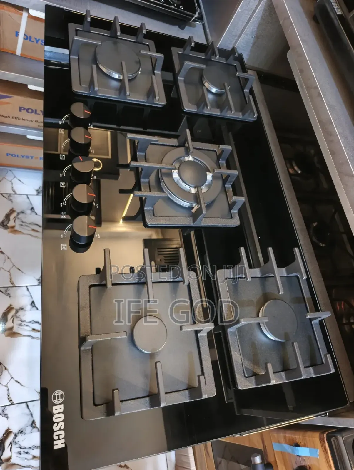 Original Bosch Inbuilt Premium Luxury Automatic 5 Burners Gas Cooker