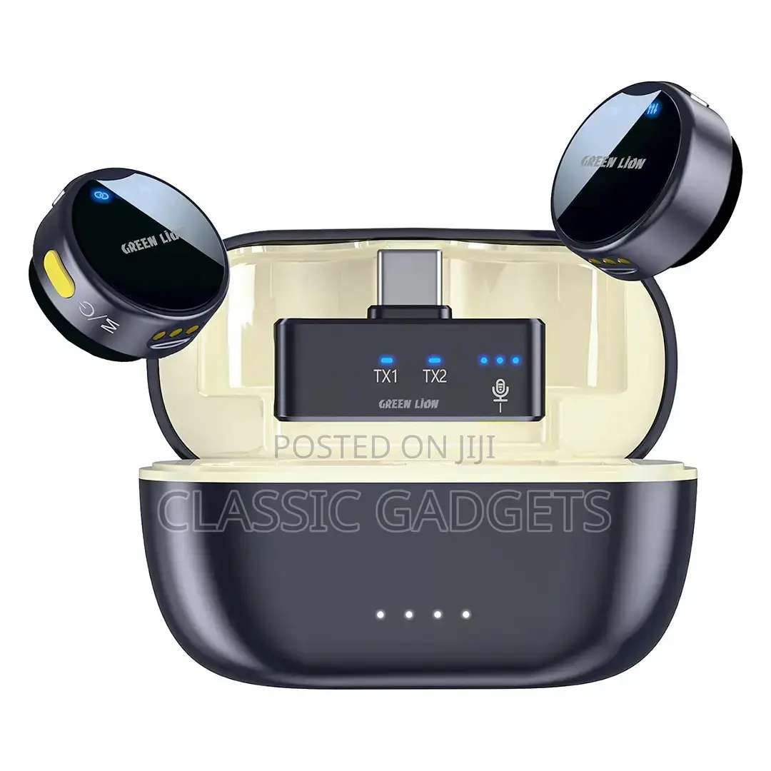 Green Lion Gm-92x Wireless Button Microphone for Content Creation