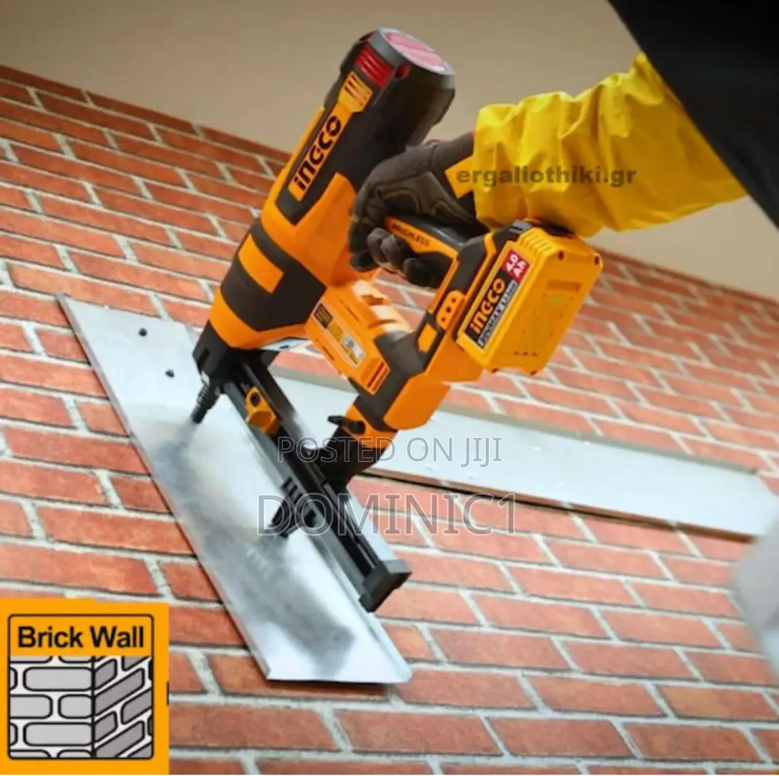 Ingco Ccnli9008 20v Cordless Concrete Nailer.