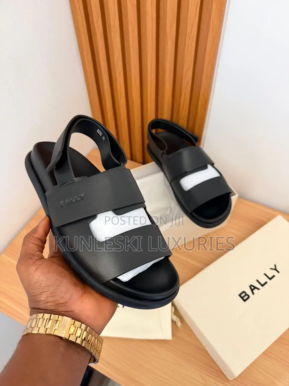 Original Bally Men’S Leather Sandals