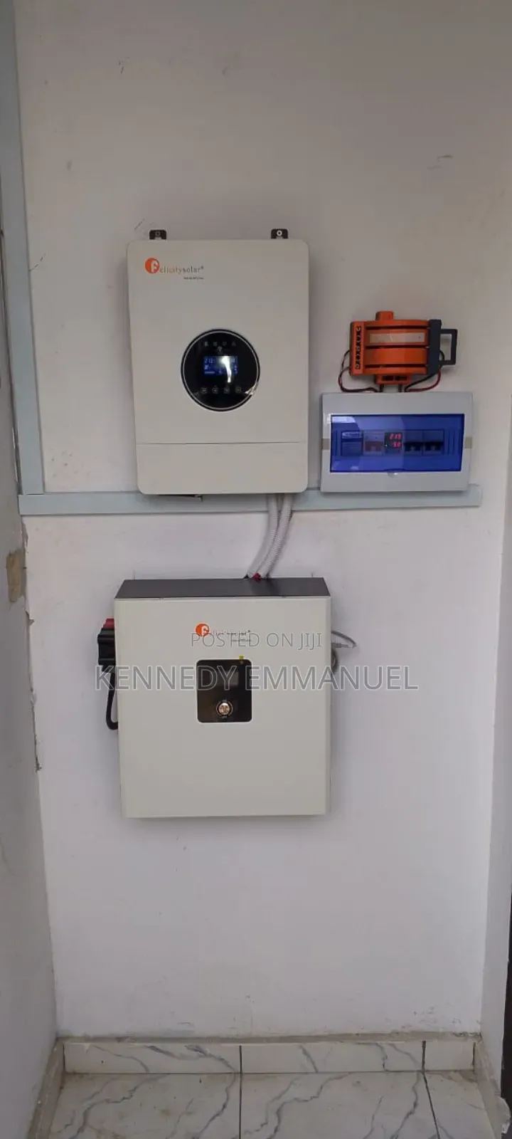 Well Installed Felicity 4kva Inverter and 5kilo Watts Lithium Battery