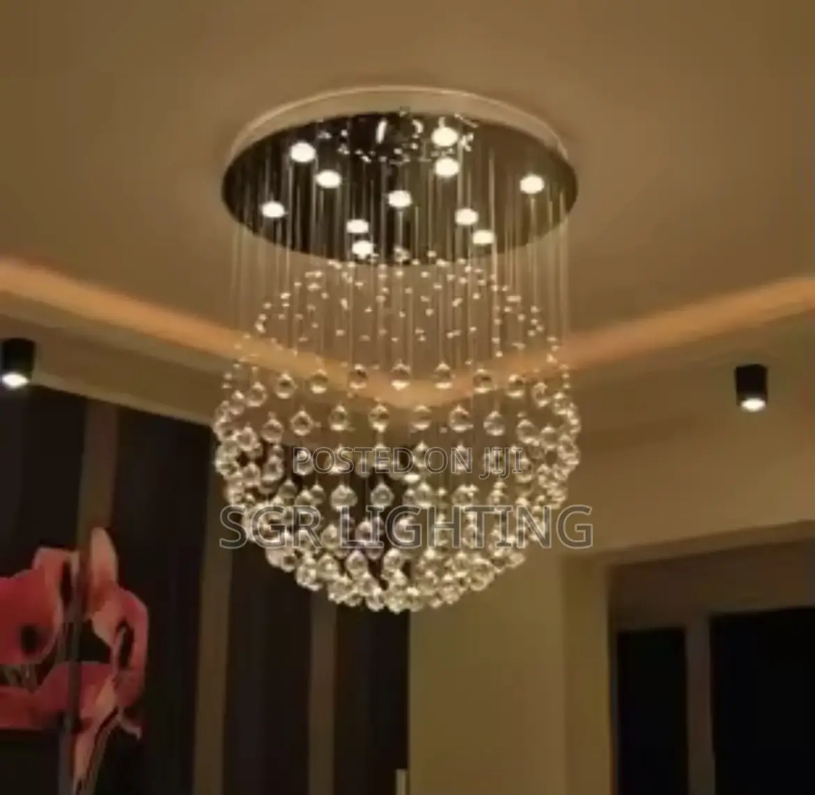 Nordic Golden Crystal Chandelier Luxury