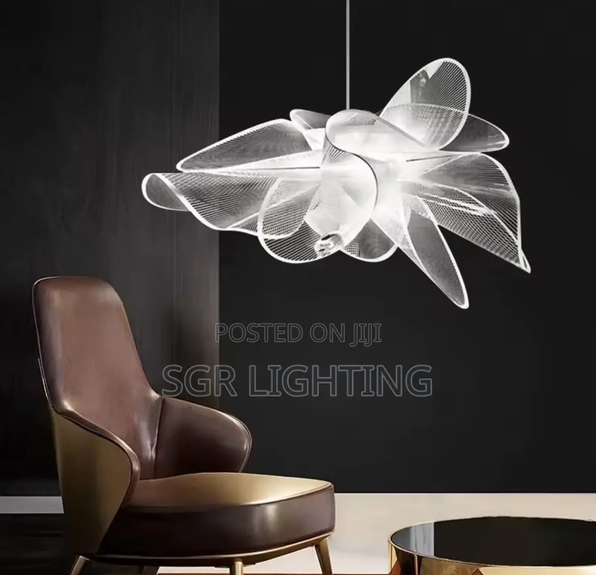 Italian Designer Creative Petal Restaurant Led Chandelier