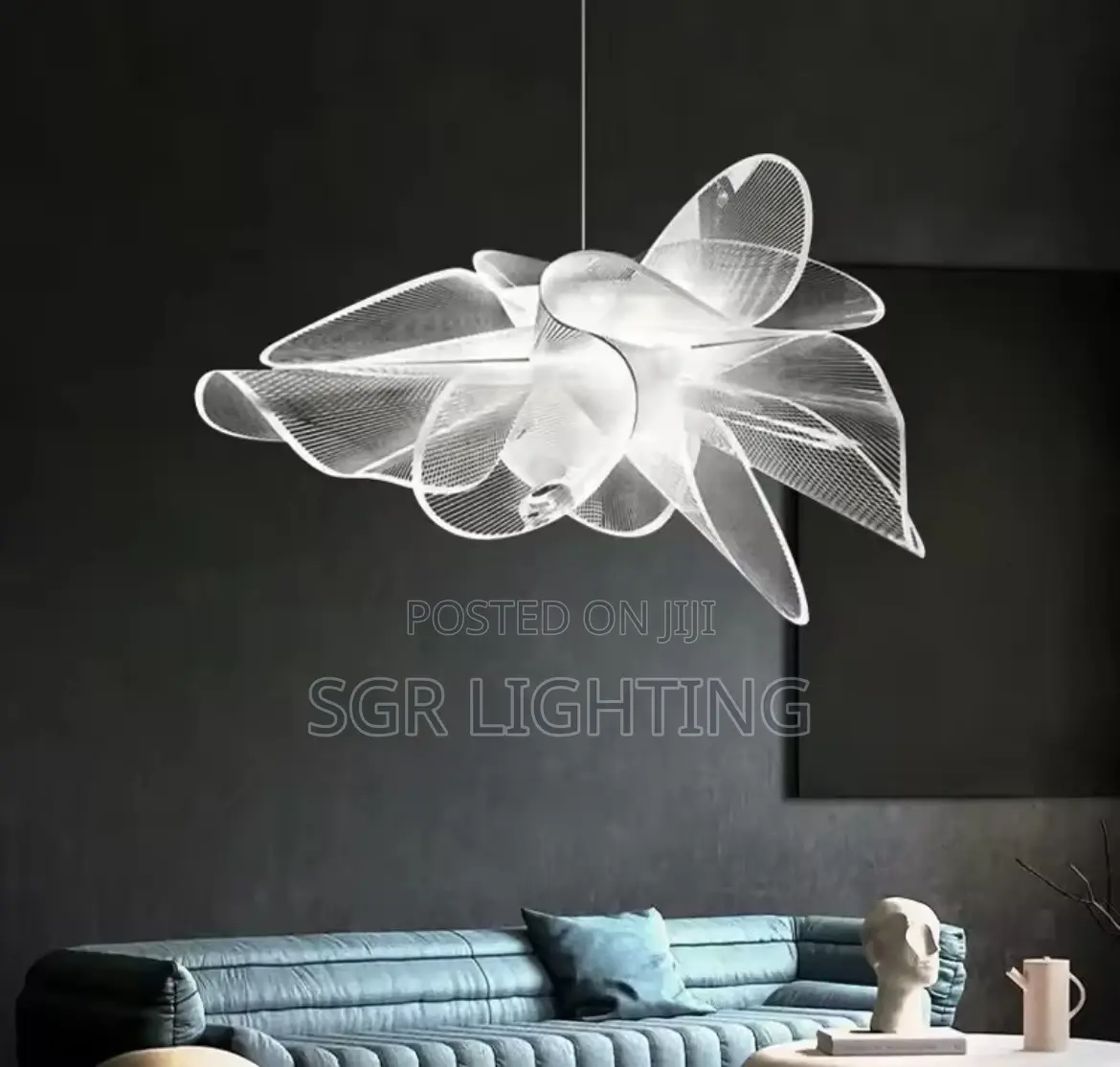 Italian Designer Creative Petal Restaurant Led Chandelier