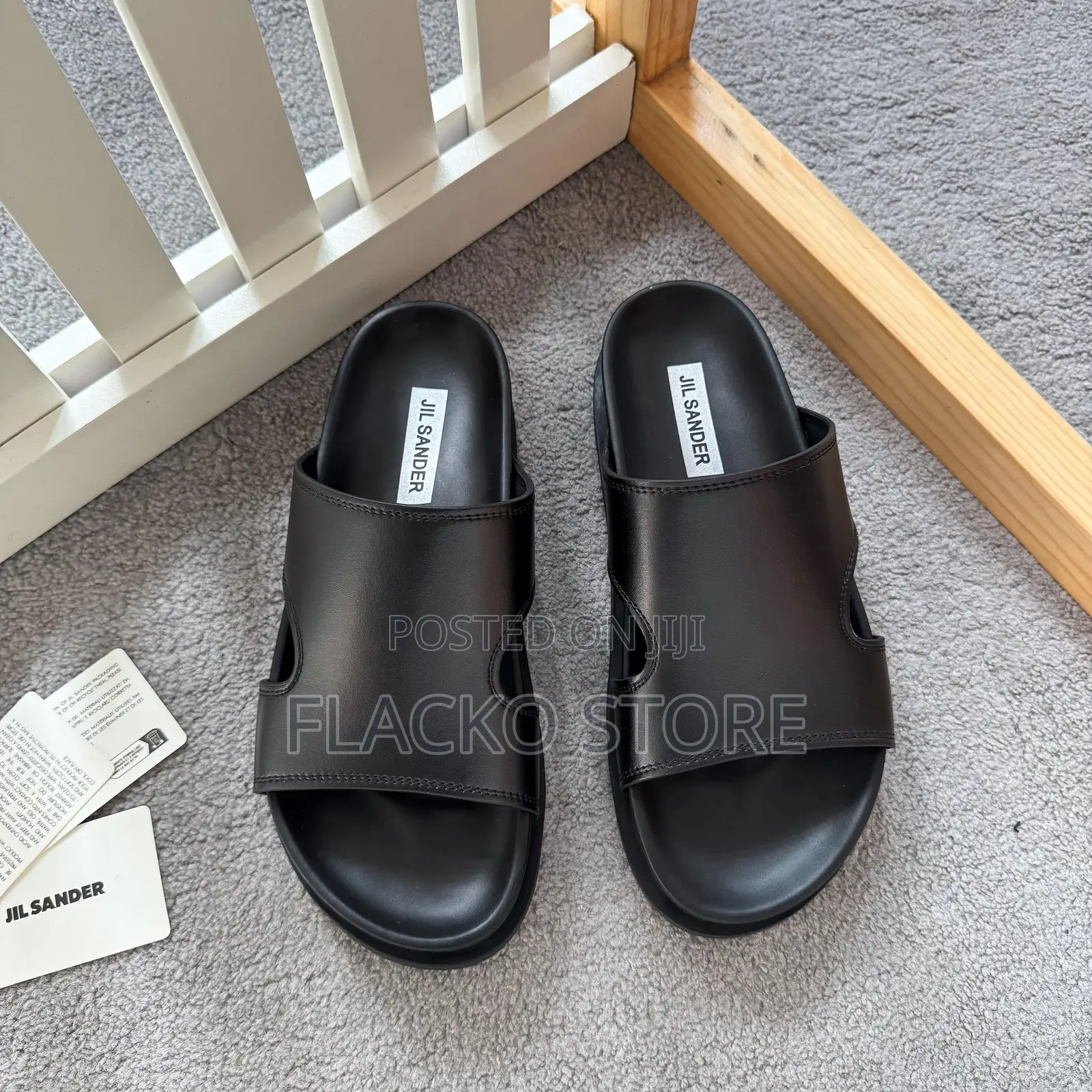 Original Jil Sander Leather Slippers