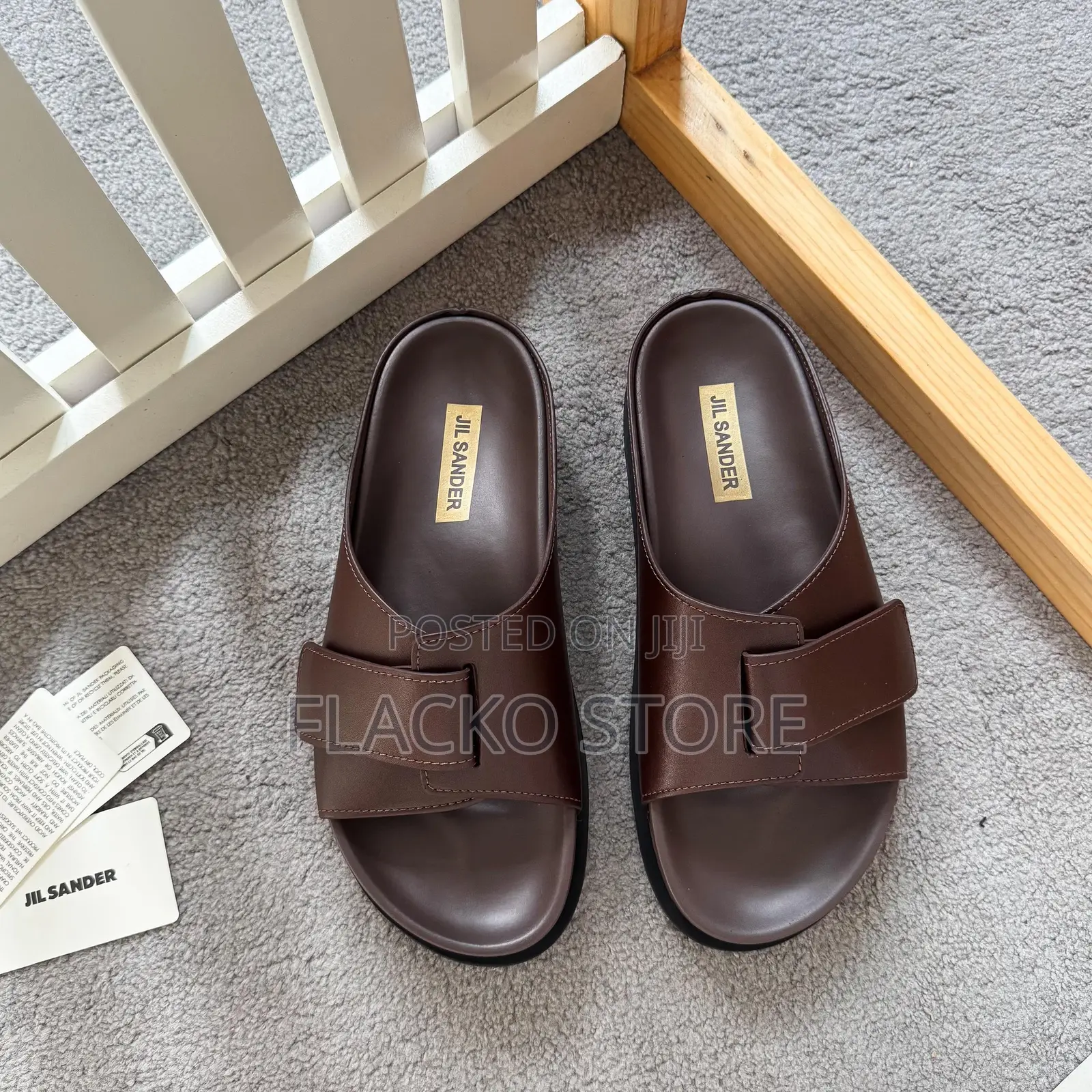 Original Jil Sander Leather Slippers