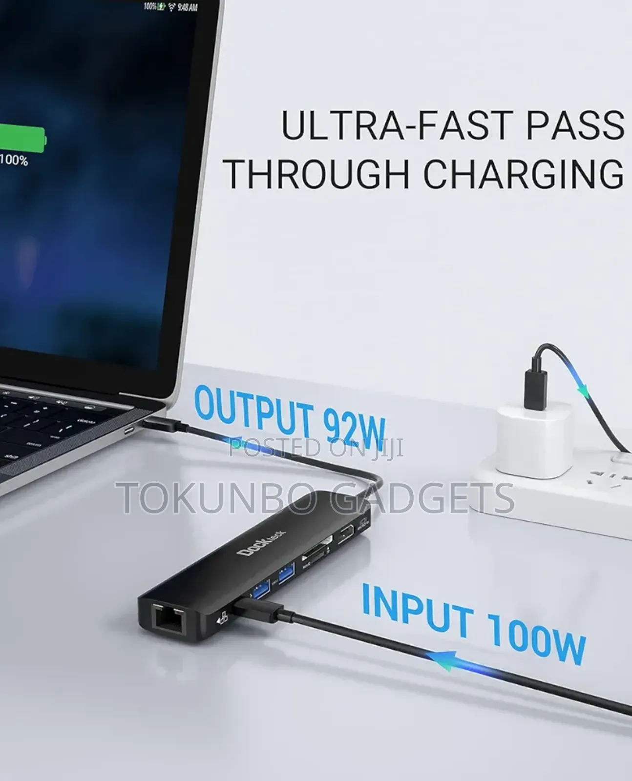 Dockteck Usb C Hub 60hz Hdmi, for Macbook Air/Pro and Windows Os