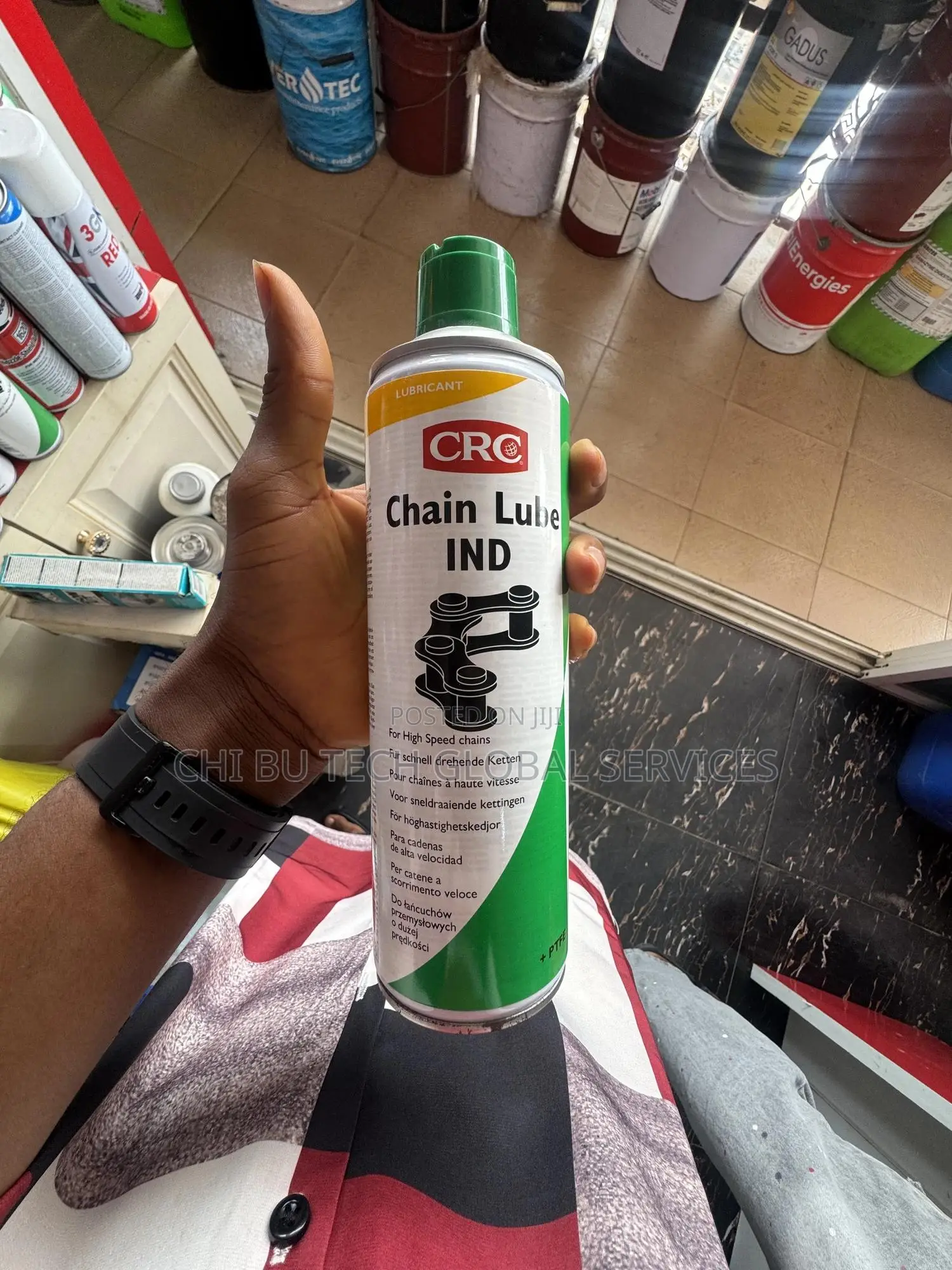 500ml Aerosol Can of CRC Chain Lube Ind