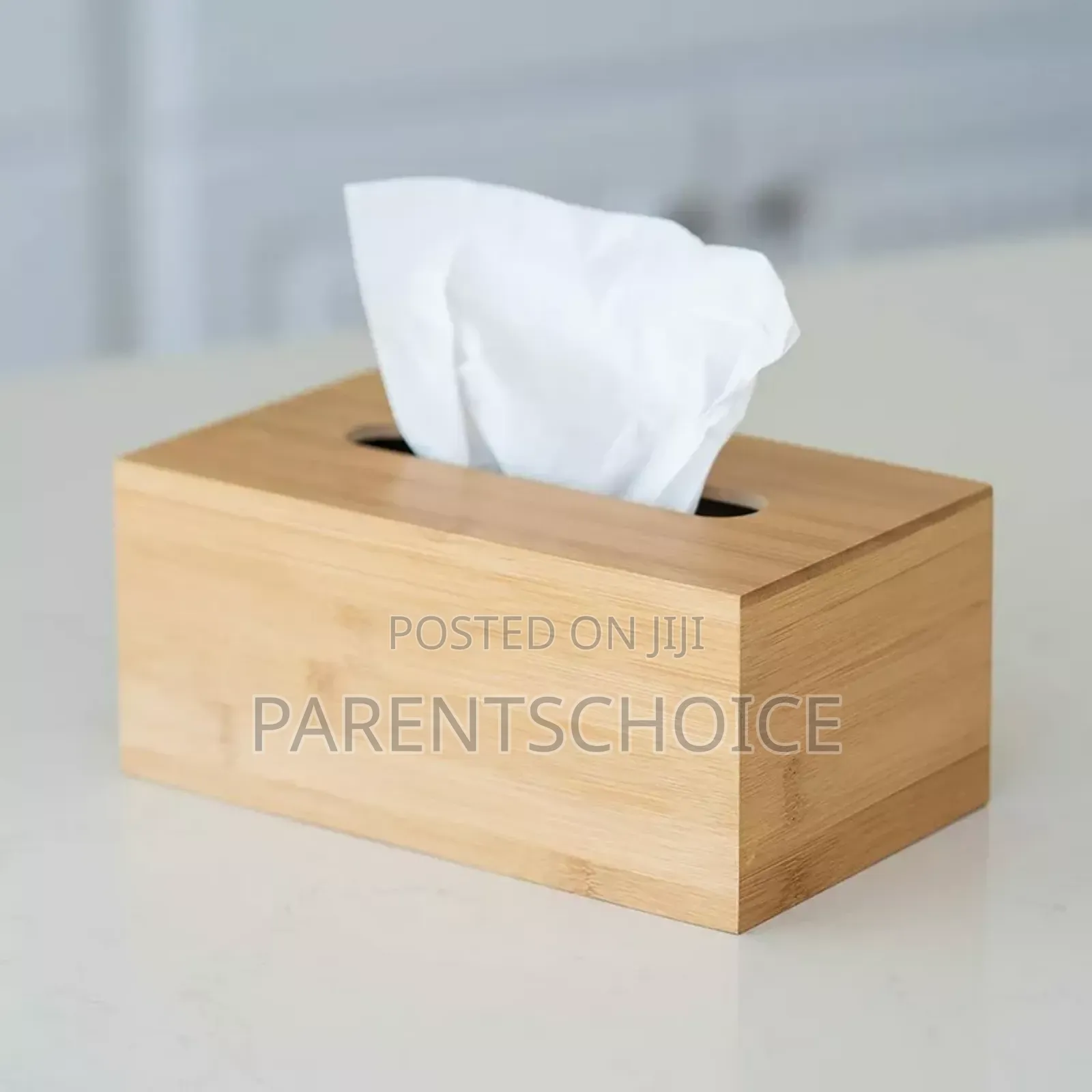 Bamboo Tissue Paper Roll Box for Home - Office and Car