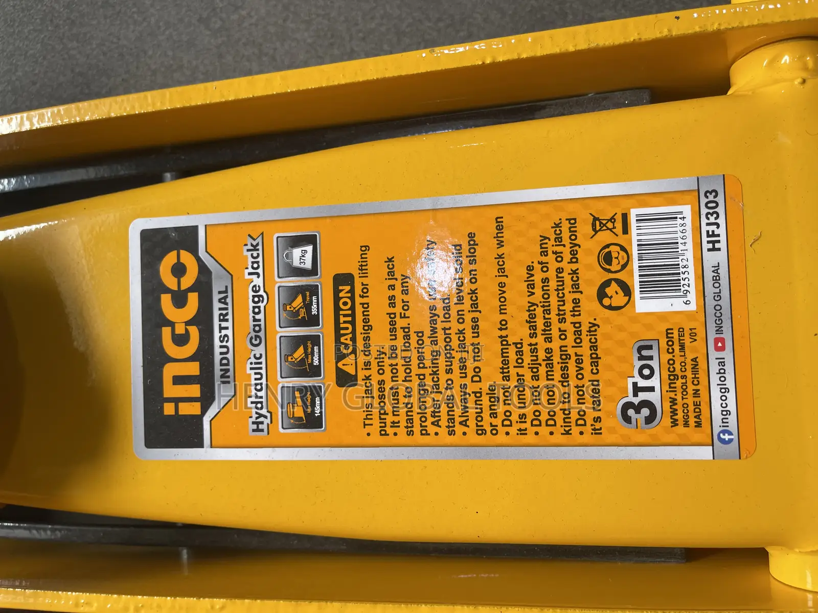 3ton Ingco Hydraulic Floor Jack