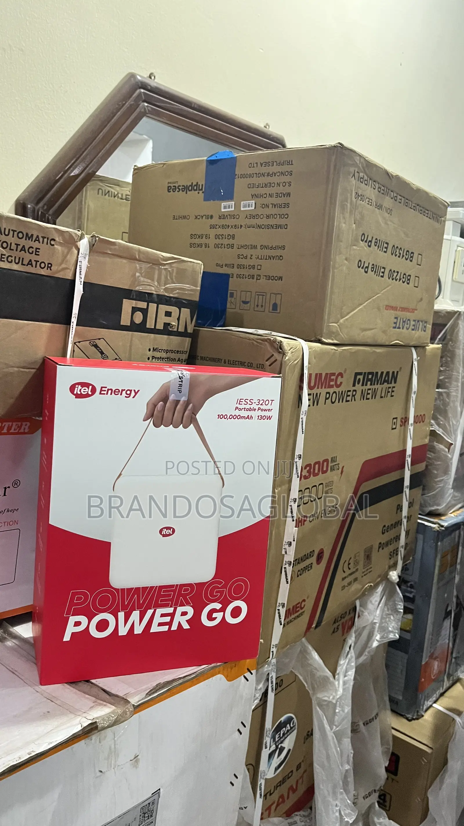 Itel Portable Power 100,000mah/130w(Iess-320t) Mega Fast Charging Bank
