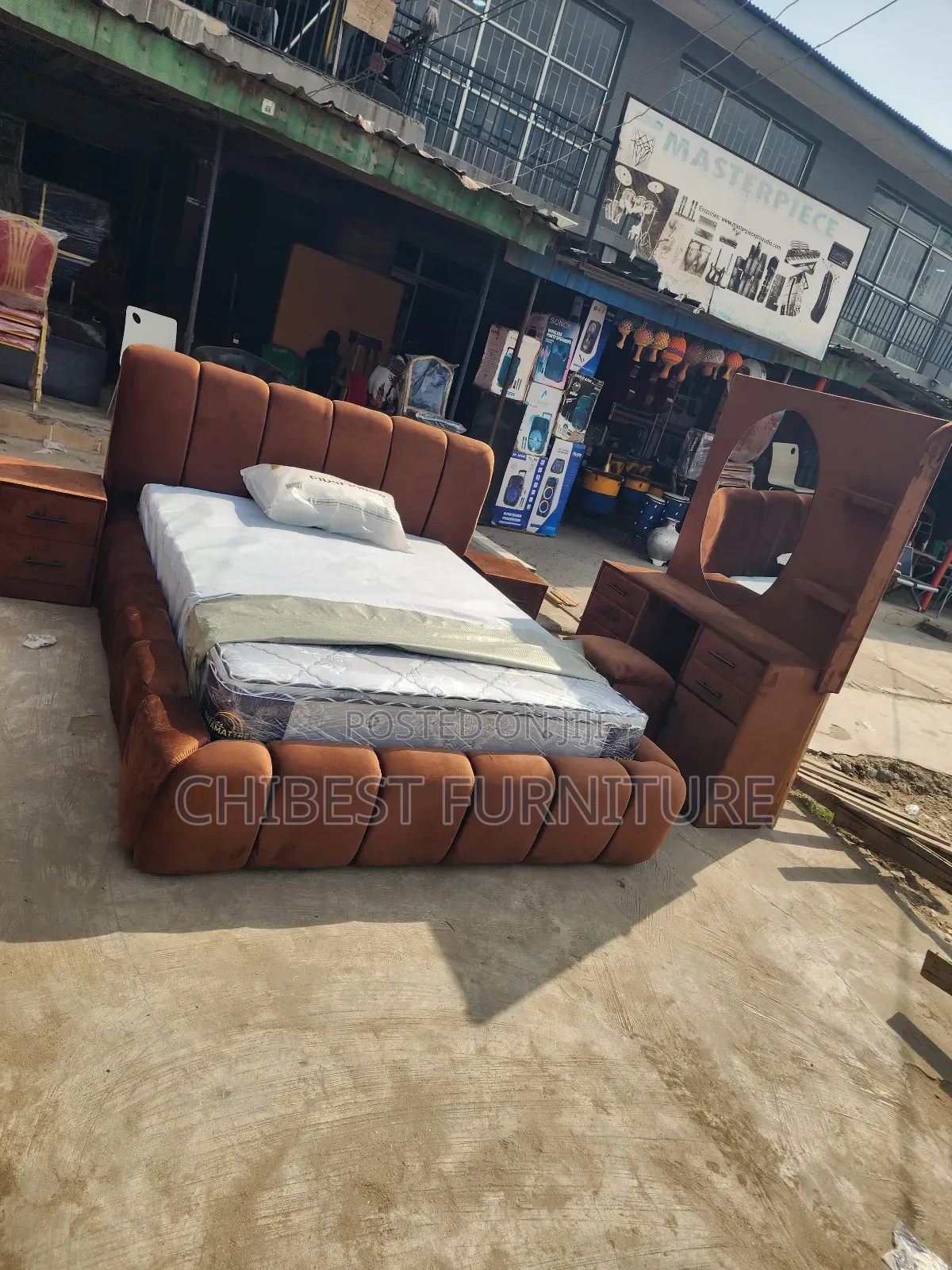 Neatly 5by6 Padded Bed Frame.