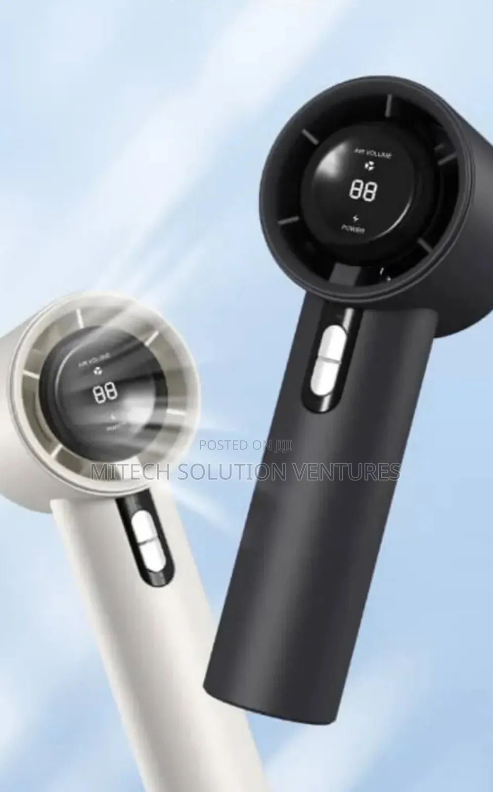 Handheld High- Speed Rechargeable Fan
