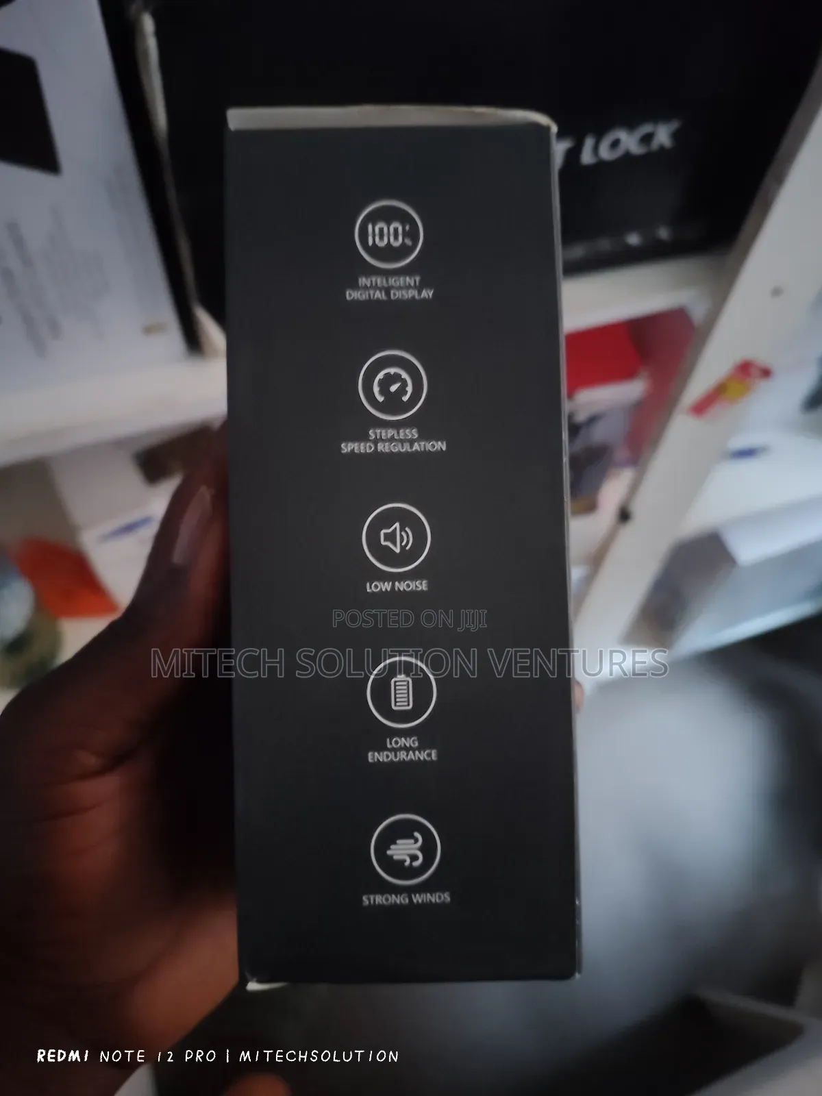 Handheld High- Speed Rechargeable Fan