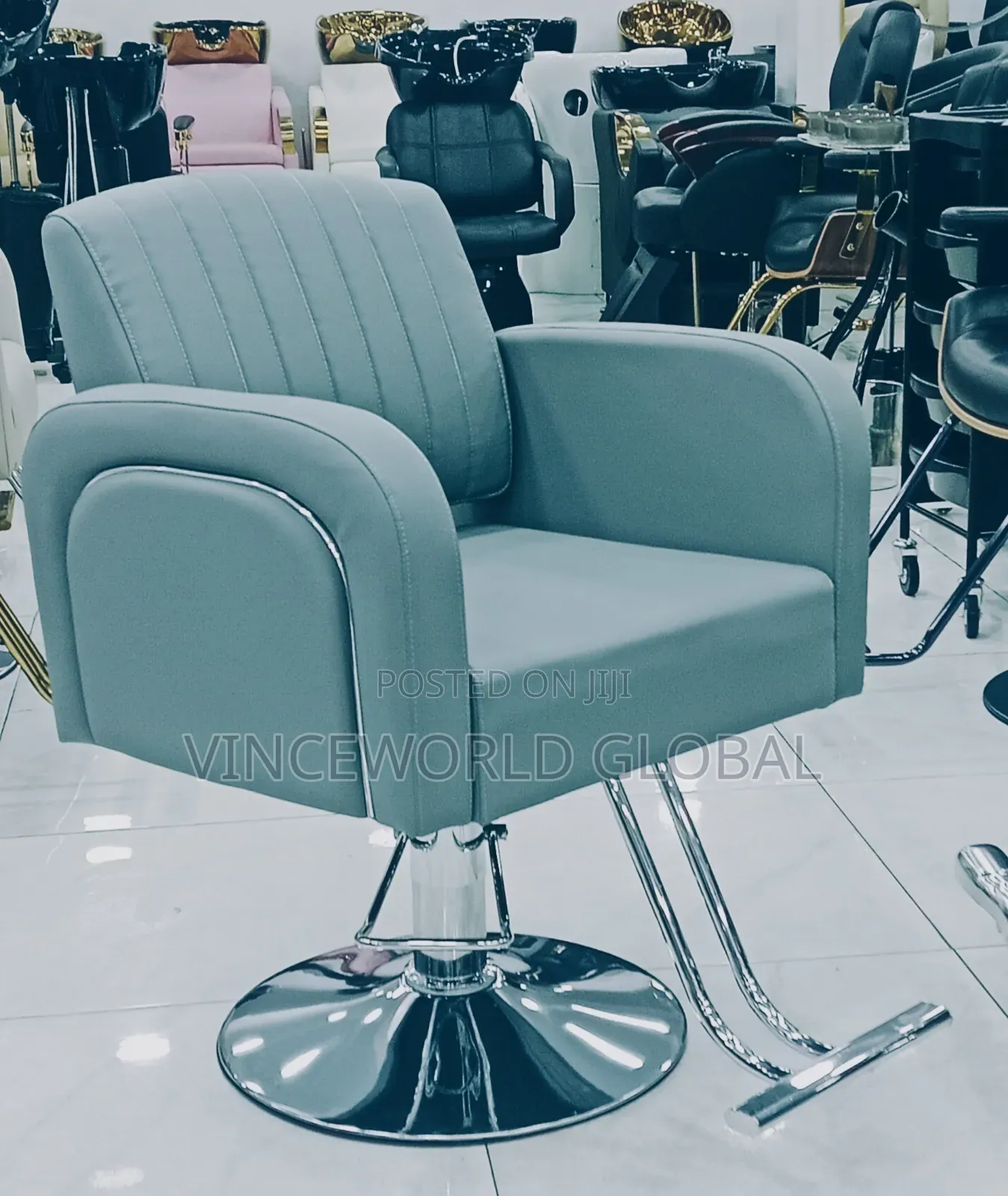 Classic Grey Salon Chair