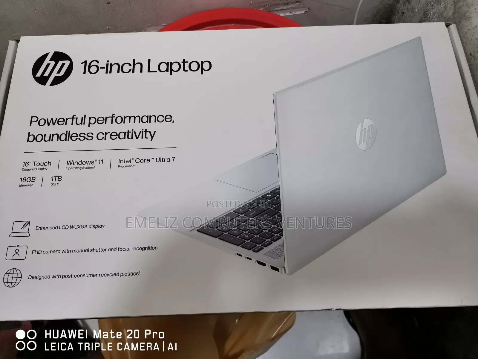 New Laptop HP OmniBook 5 16" 16GB Intel Core Ultra 7 SSD 1T