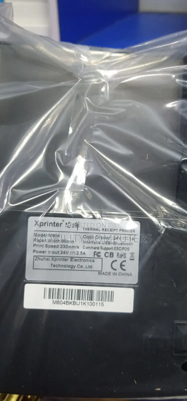 Thermal Xprinter With Bluetooth And Usb Connectivity 80mm