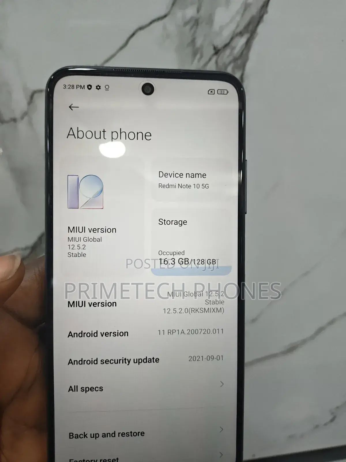 Xiaomi Redmi Note 10 5G 128 GB Black