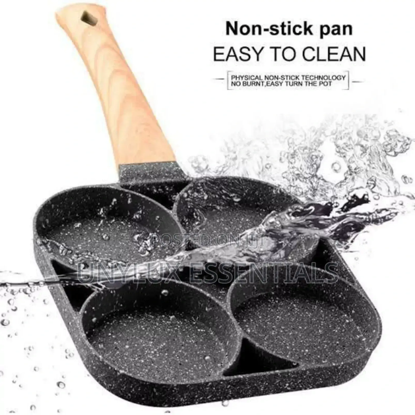 4 Holes Non-Stick Fry Pan