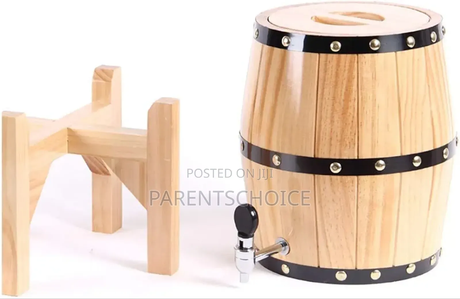 Wooden Wine Barrel Wood Oak Timber Dispenser - 3/5l