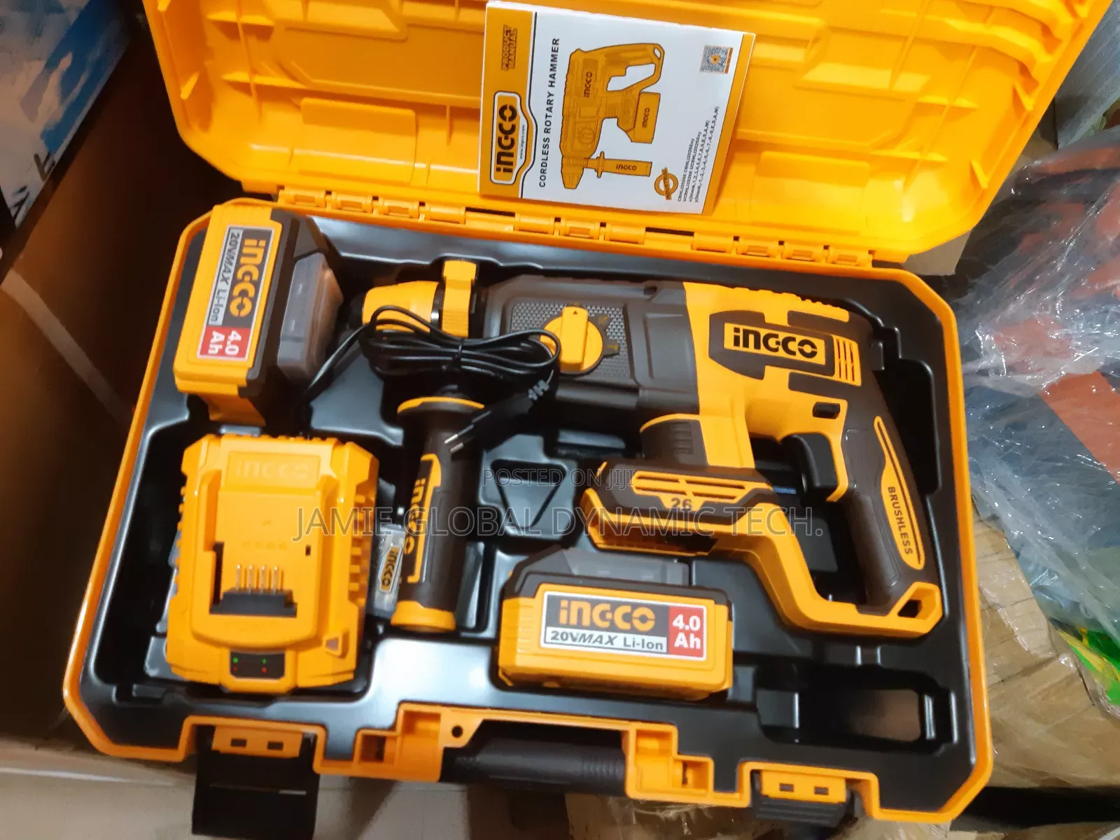 Ingco 20v Cordless Rotary Hammer