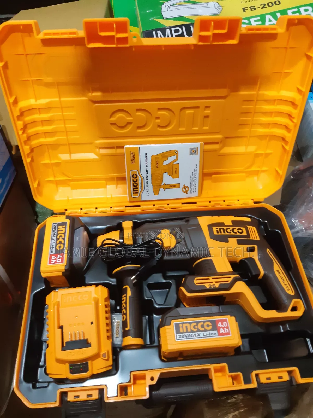 Ingco 20v Cordless Rotary Hammer