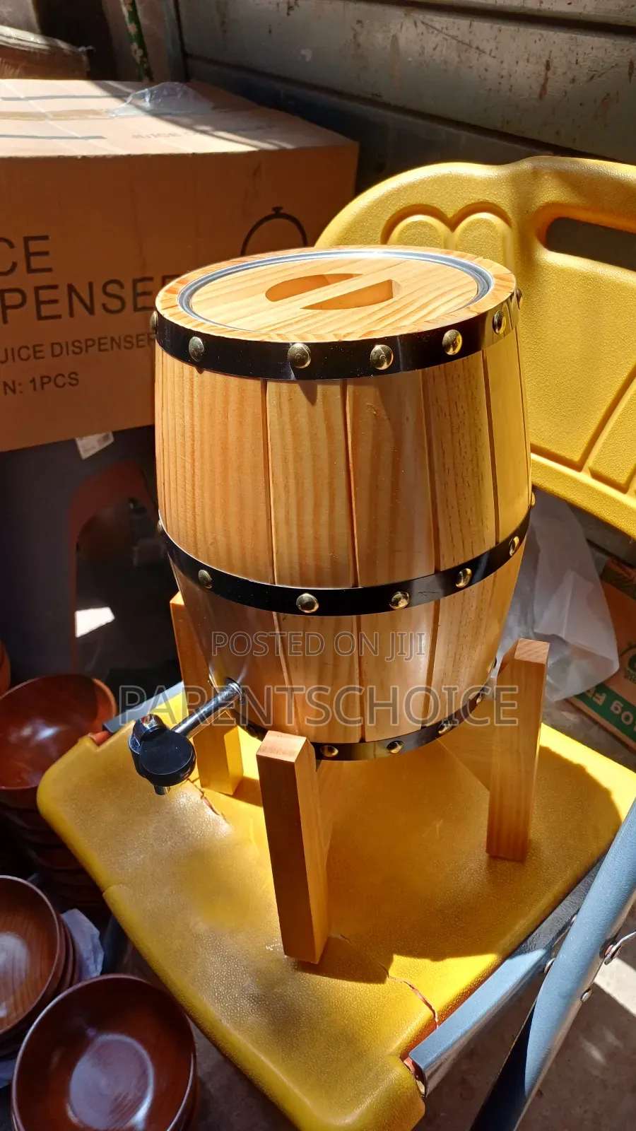 Wooden Wine Barrel Wood Oak Timber Dispenser - 3/5l