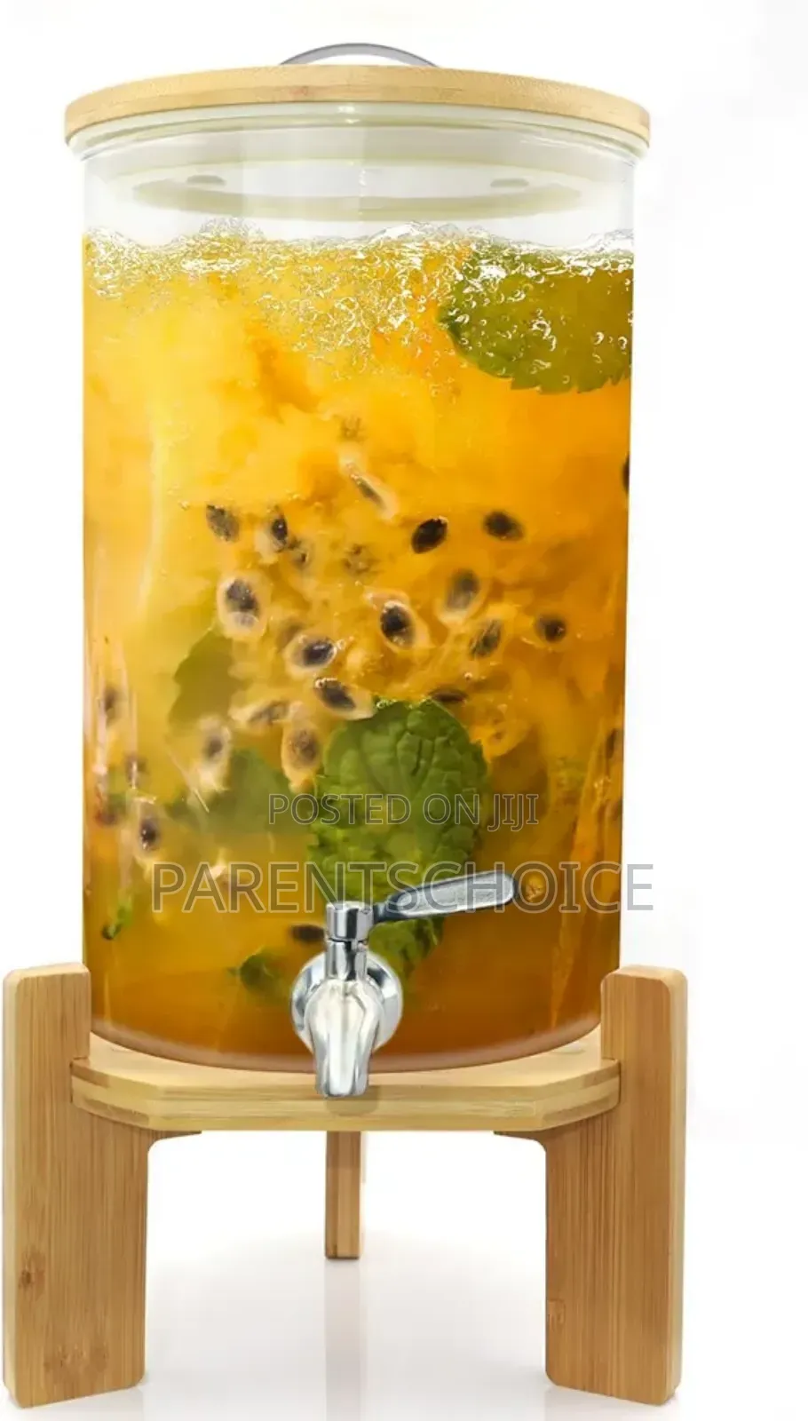 Glass Drink Dispenser With Stand