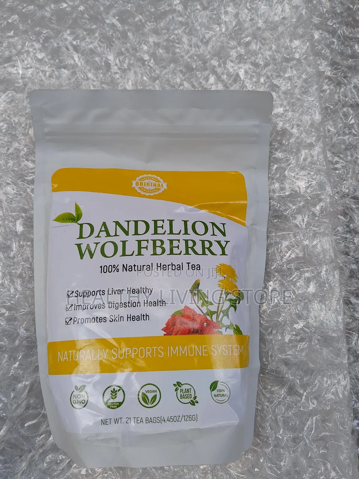 Dandelion Wolfberry Natural Herbal Tea (21 Tea Bags)