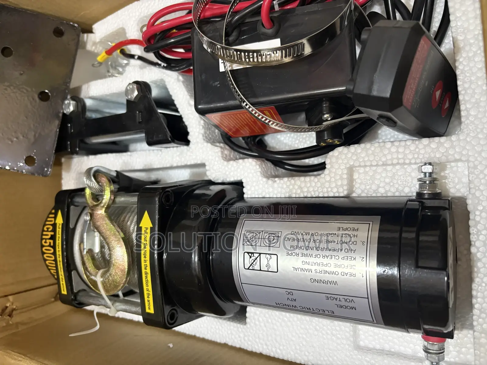 Dc Battery Electric Winch – 5000lb Heavy Duty