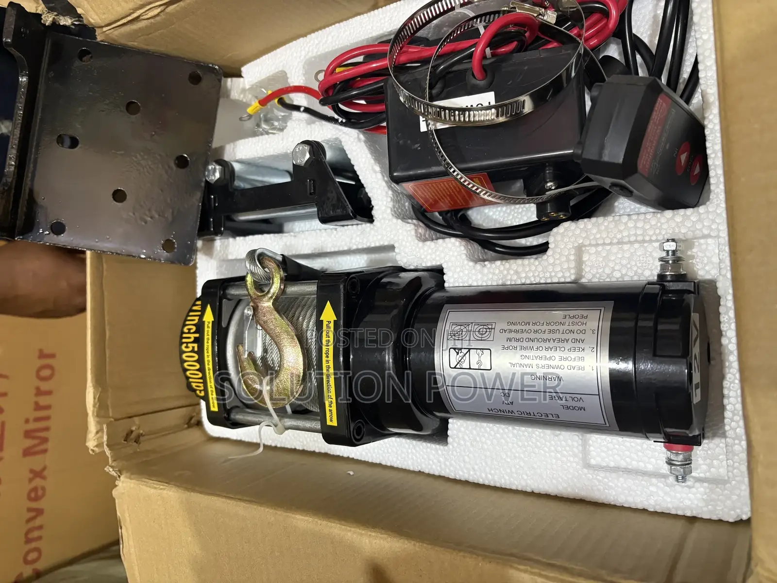 Dc Battery Electric Winch – 5000lb Heavy Duty