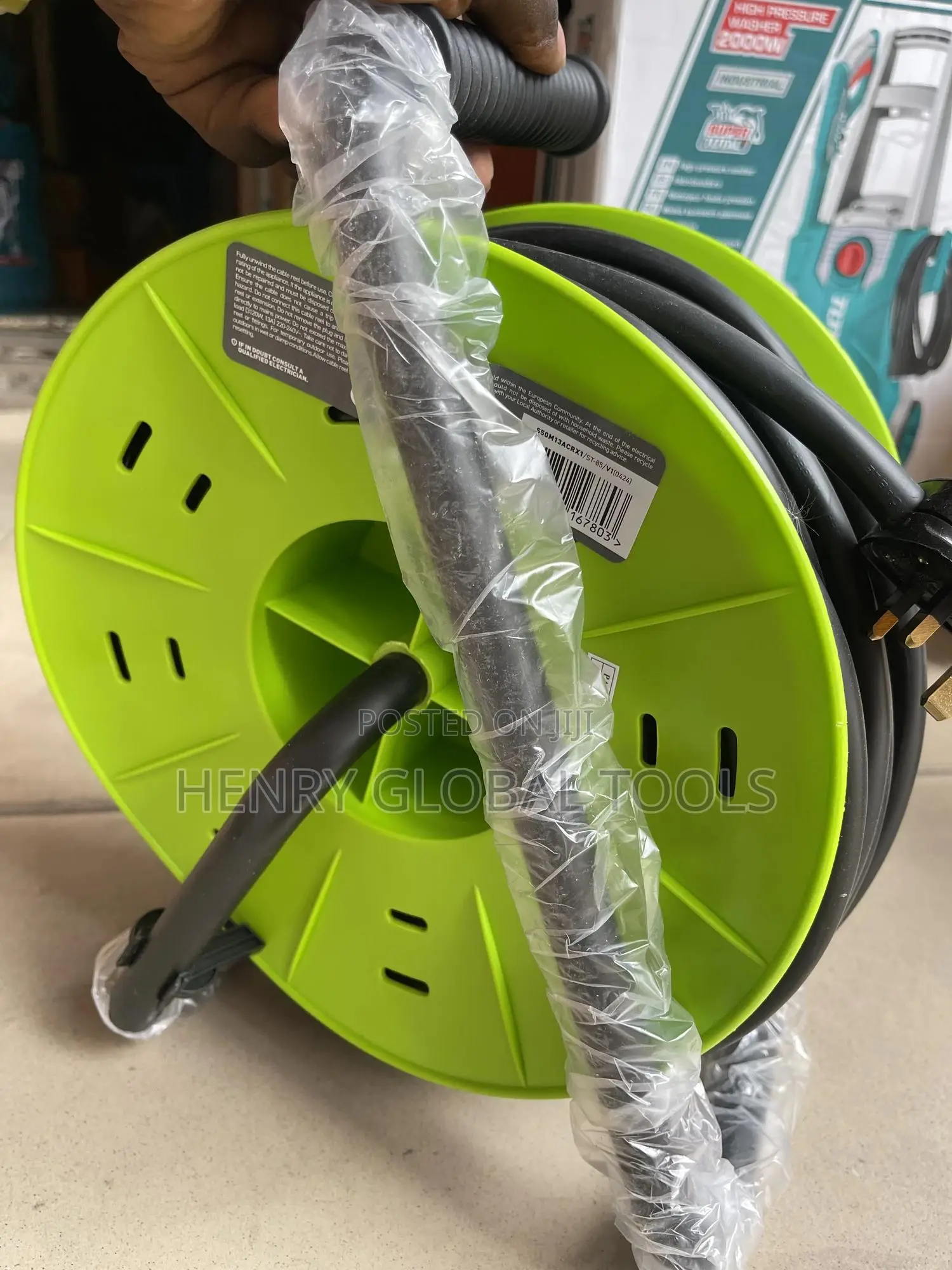 50m X 4mm Original Pure Copper Extension Cable Reel